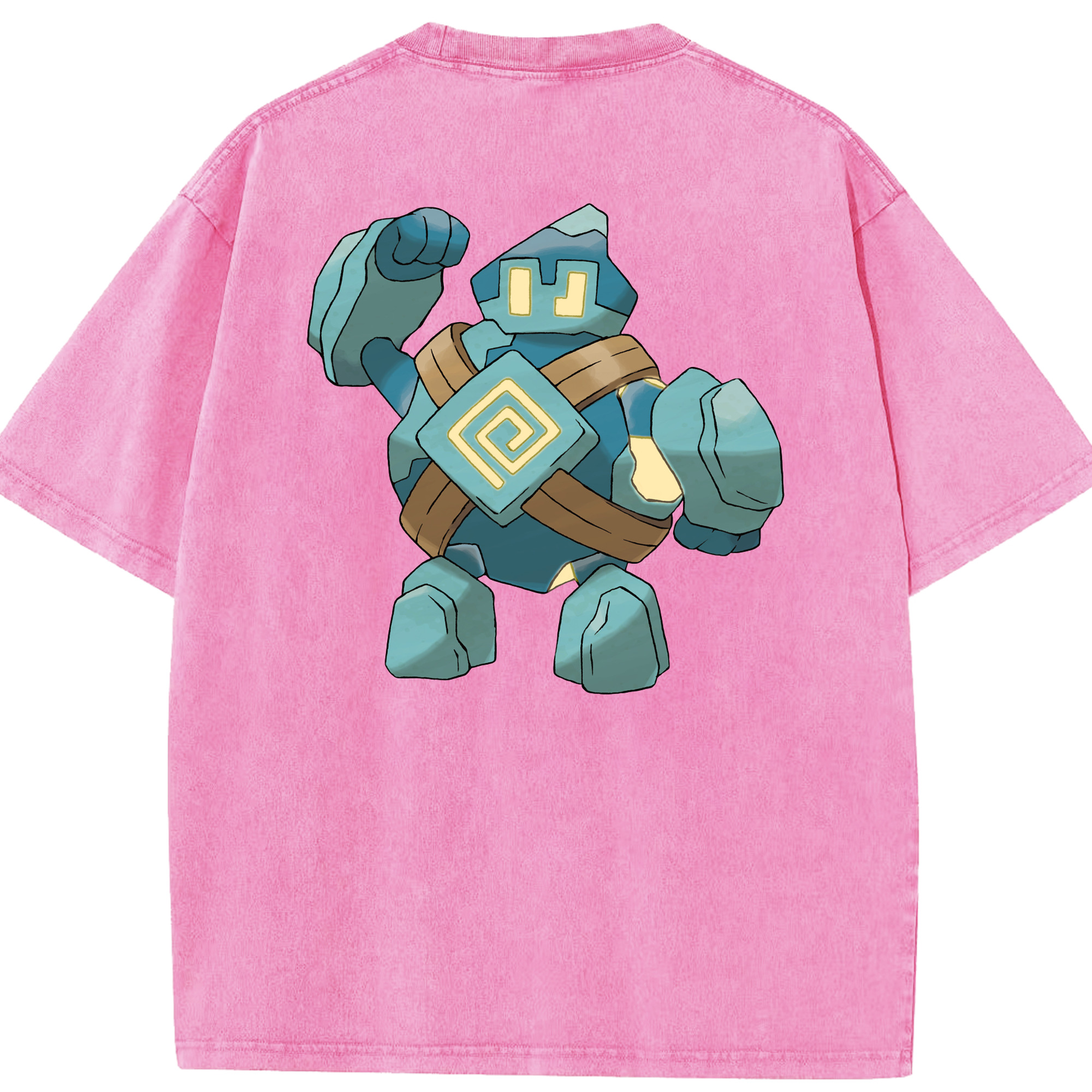 （画像用） ポケットモンスター Pokémon 綿100% ヴィンテージ風 半袖Tシャツ（背面プリント）
